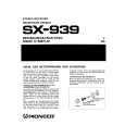 PIONEER SX-939 Manual de Usuario