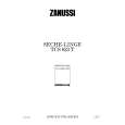ZANUSSI TCS623T Manual de Usuario