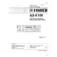 FISHER AX-E100 Manual de Servicio