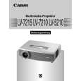 CANON LV-7215 Manual de Usuario CANON LV-7215 Manual de Usuario