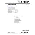 SONY HTV700DP Manual de Servicio