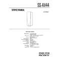 SONY SS-AV44 Manual de Servicio