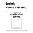 SYMPHONIC CSF414G Manual de Servicio