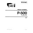 TEAC P-500 Manual de Servicio