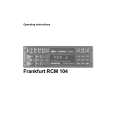 BLAUPUNKT FRANKFURT RCM104 Manual de Usuario BLAUPUNKT FRANKFURT RCM104 Manual de Usuario