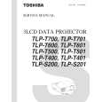 TOSHIBA TLP-T700 Manual de Servicio