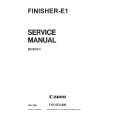 CANON E1 FINISHER Manual de Servicio