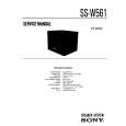 SONY SS-W561 Manual de Servicio