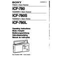 SONY ICF-780L Manual de Usuario