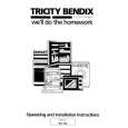 TRICITY BENDIX BK180 Manual de Usuario