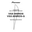 PIONEER VSX-909RDS(-G) Manual de Usuario