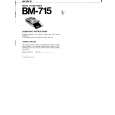 SONY BM-715 Manual de Usuario