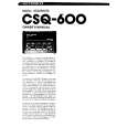 ROLAND CSQ-600 Manual de Usuario