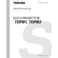TOSHIBA TDPB1 Manual de Servicio