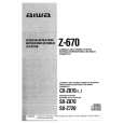AIWA CX-Z670 E,A Manual de Usuario