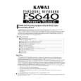 KAWAI FS640 Manual de Usuario