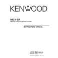 KENWOOD MDX-G1 Manual de Usuario