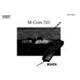 BOSCH M-COM725 Manual de Usuario BOSCH M-COM725 Manual de Usuario