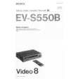SONY EV-S550B Manual de Usuario
