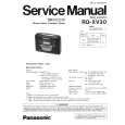 PANASONIC RQXV30 Manual de Servicio
