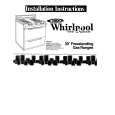 WHIRLPOOL SF3000ERW5 Manual de Instalación