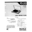 SONY PS-LX3 Manual de Servicio