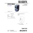 SONY SSGSX75 Manual de Servicio