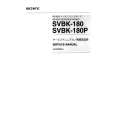SONY SVBK-180 Manual de Servicio