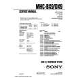 SONY MHC-BX9 Manual de Usuario