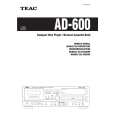 TEAC AD-600 Manual de Usuario