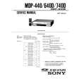 SONY MDP-74OD Manual de Servicio