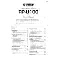 YAMAHA RP-U100 Manual de Usuario