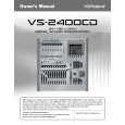 ROLAND VS-2400CD Manual de Usuario