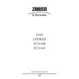 ZANUSSI ZCG641X Manual de Usuario