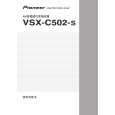 PIONEER VSX-C502-S/SAXU Manual de Usuario