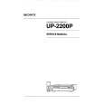 SONY UP-2200P Manual de Servicio