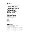 SONY DVW-500P/1 Manual de Usuario