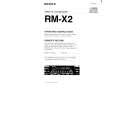 SONY RMX2 Manual de Usuario