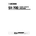 BOSS SX-700 Manual de Usuario