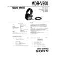 SONY MDR-V900 Manual de Servicio