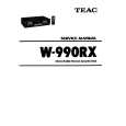 TEAC W-990RX Manual de Servicio