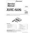PIONEER AVIC-505/US Manual de Servicio