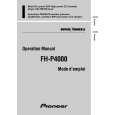 PIONEER FH-P4000/UC Manual de Usuario