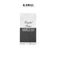 KAWAI MR210 Manual de Usuario