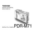 TOSHIBA PDR-M71 Manual de Usuario