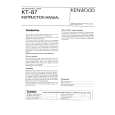 KENWOOD KT-87 Manual de Usuario