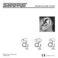 SHURE E1C EARPHONE Manual de Usuario