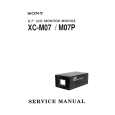 SONY XC-M07P Manual de Servicio