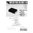 SONY VCR210 Manual de Servicio
