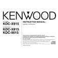 KENWOOD KDCX915 Manual de Usuario